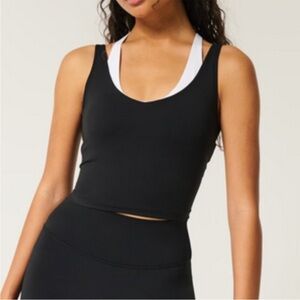 Gilly Hicks Layered Active Boost Top navy/white